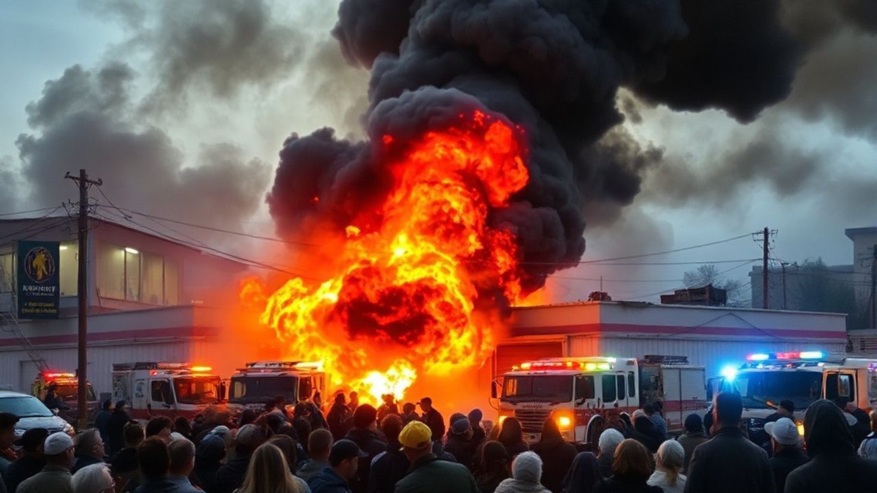 Başakşehir Oto Sanayi Sitesi'nde Yangın Paniği