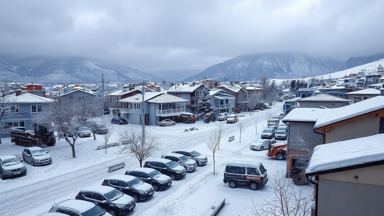 Doğu Anadolu'da Kar ve Soğuk Hava Etkisini Gösterdi