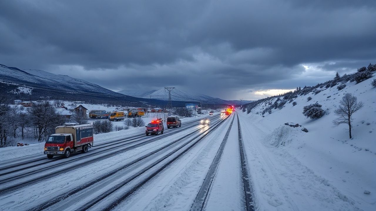 Erzincan ve Karabük'te Kar Yağışı Hayatı Olumsuz Etkiliyor
