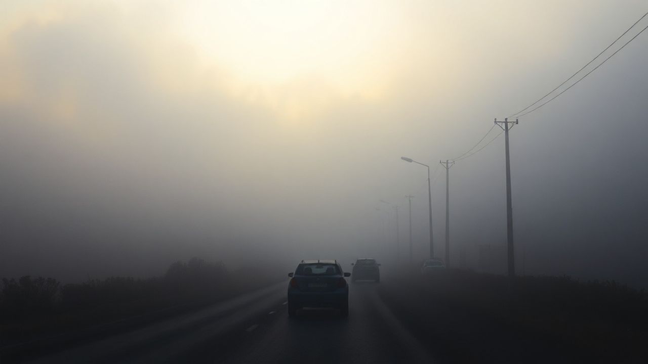 Kastamonu'da Yoğun Sis Ulaşımı Olumsuz Etkiledi