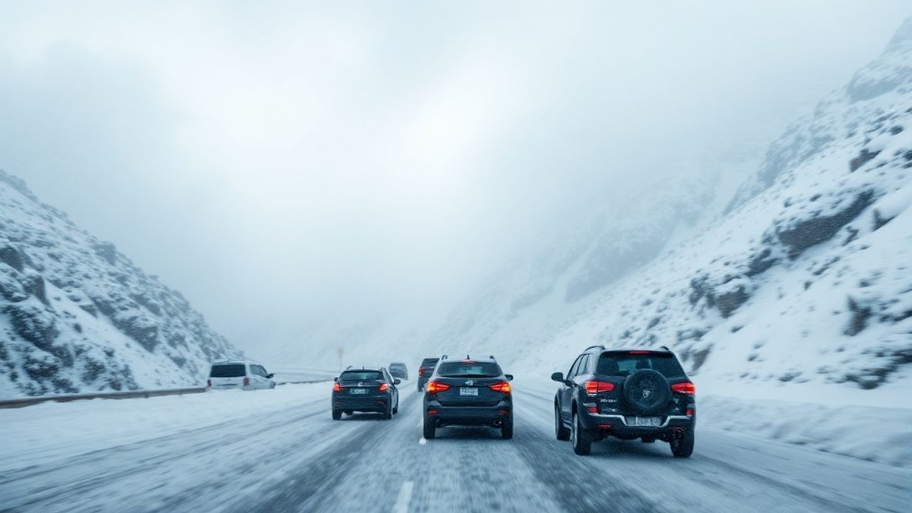 Bolu Dağı'nda Kar Yağışı Yoğunlaşıyor