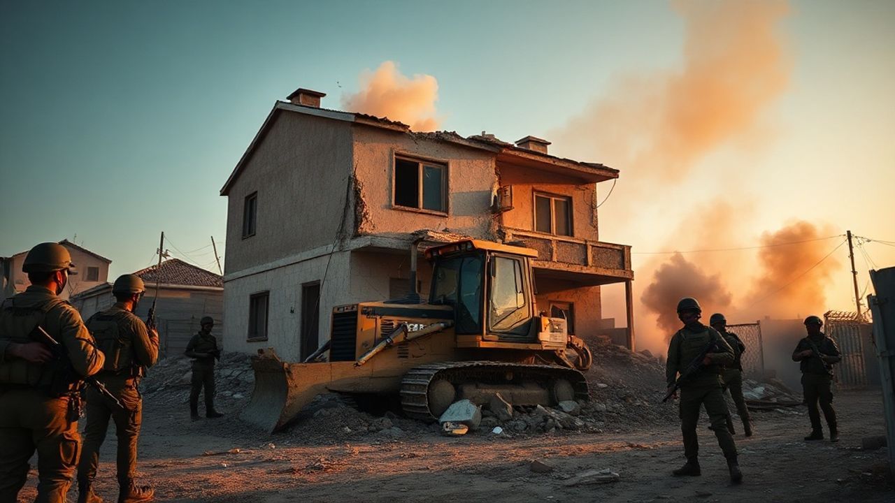 İsrail, Batı Şeria'da Filistinlilere Ait Evi Yıktı