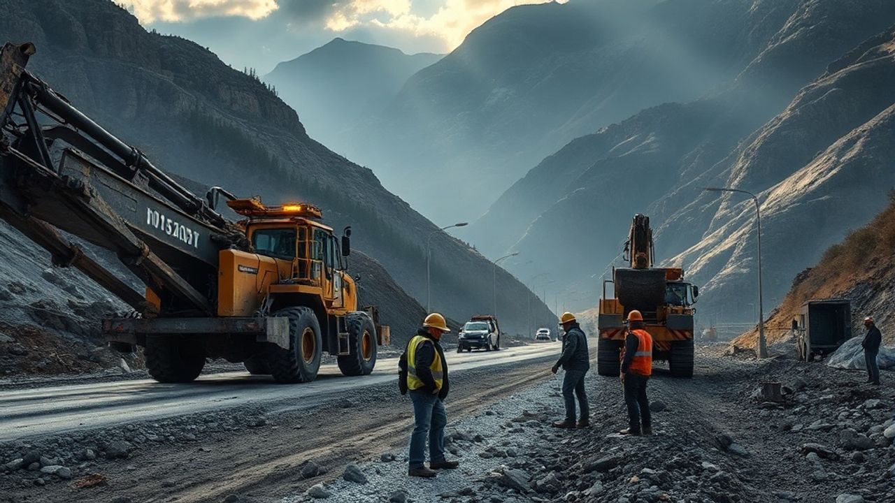 Bakan Uraloğlu İskenderun-Antakya Otoyolu'nda İncelemelerde Bulundu