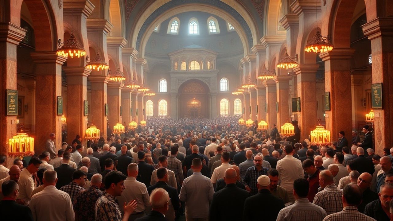 Regaip Kandili'nde Camiler Dualarla Dolu