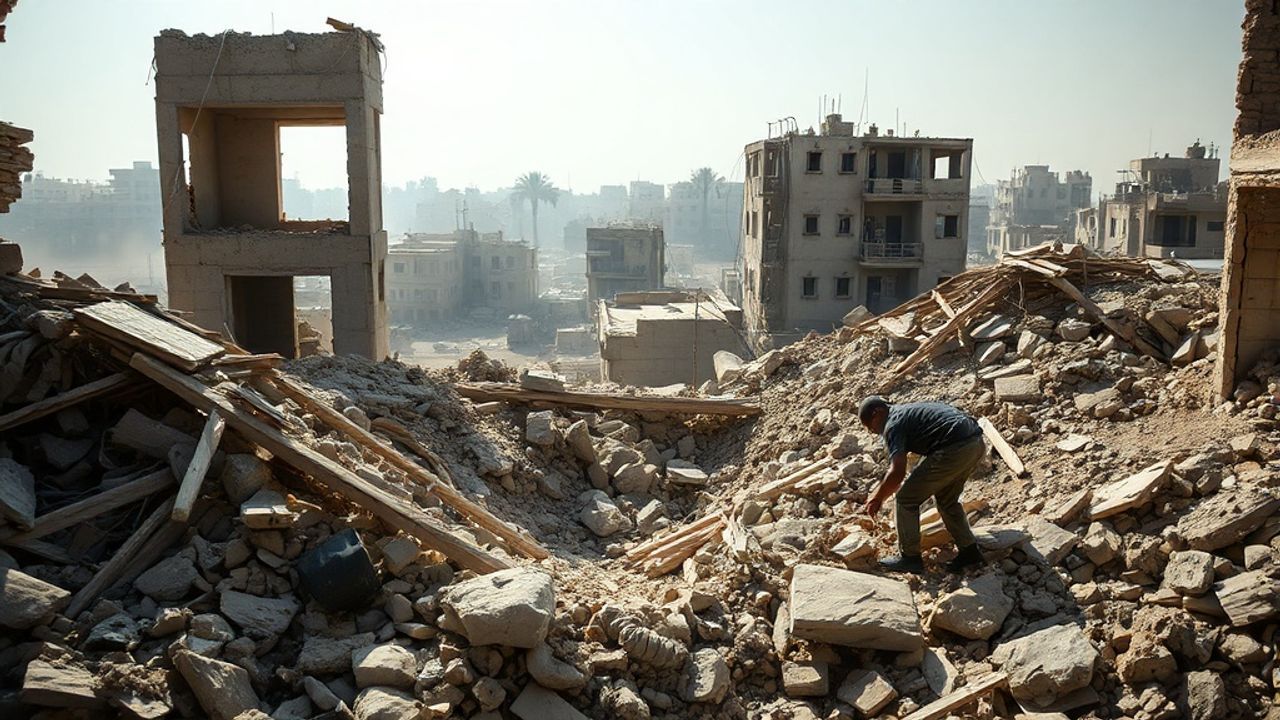 Gazze'deki Bombardımanda Kaybolan 25 Filistinli Cenazesi Bulundu