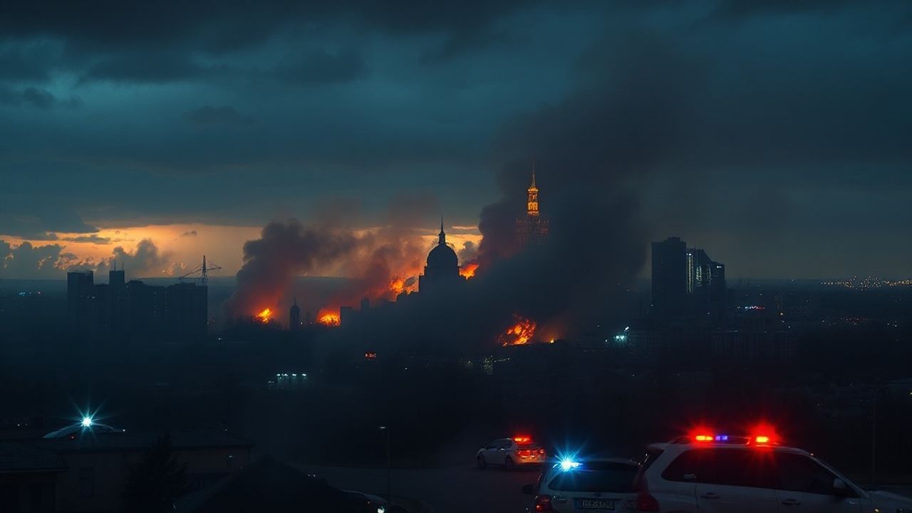 Kiev'e Rus Hava Saldırıları: 22 Yaralı