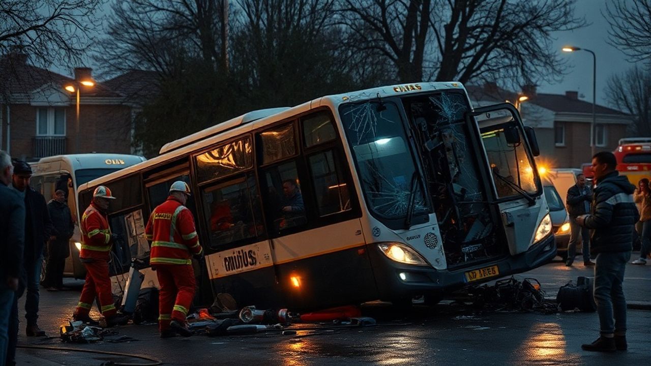 Esenyurt'ta midibüs devrildi: 2 ölü, 9 yaralı
