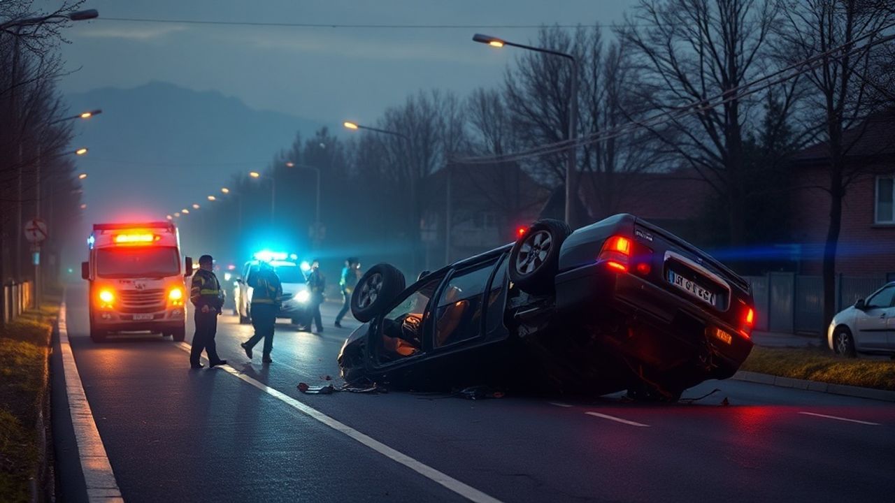 Ankara'da feci kaza: 3 ölü, otomobil devrildi