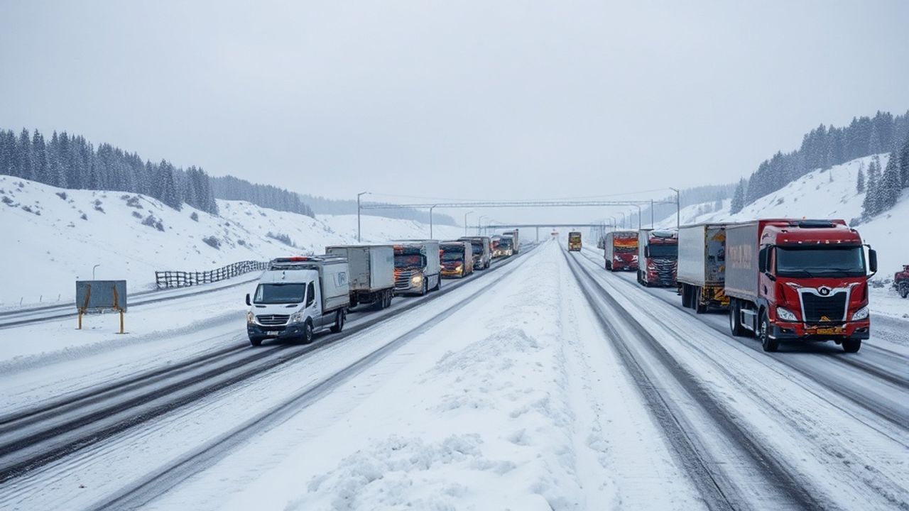Yoğun Kar Yağışı Ulaşımı Olumsuz Etkiliyor