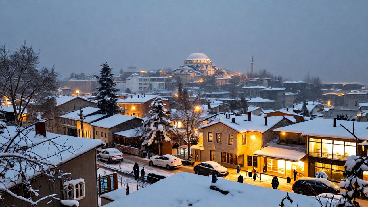 İstanbul'da Yeni Yıla Kar Yağışıyla Merhaba!