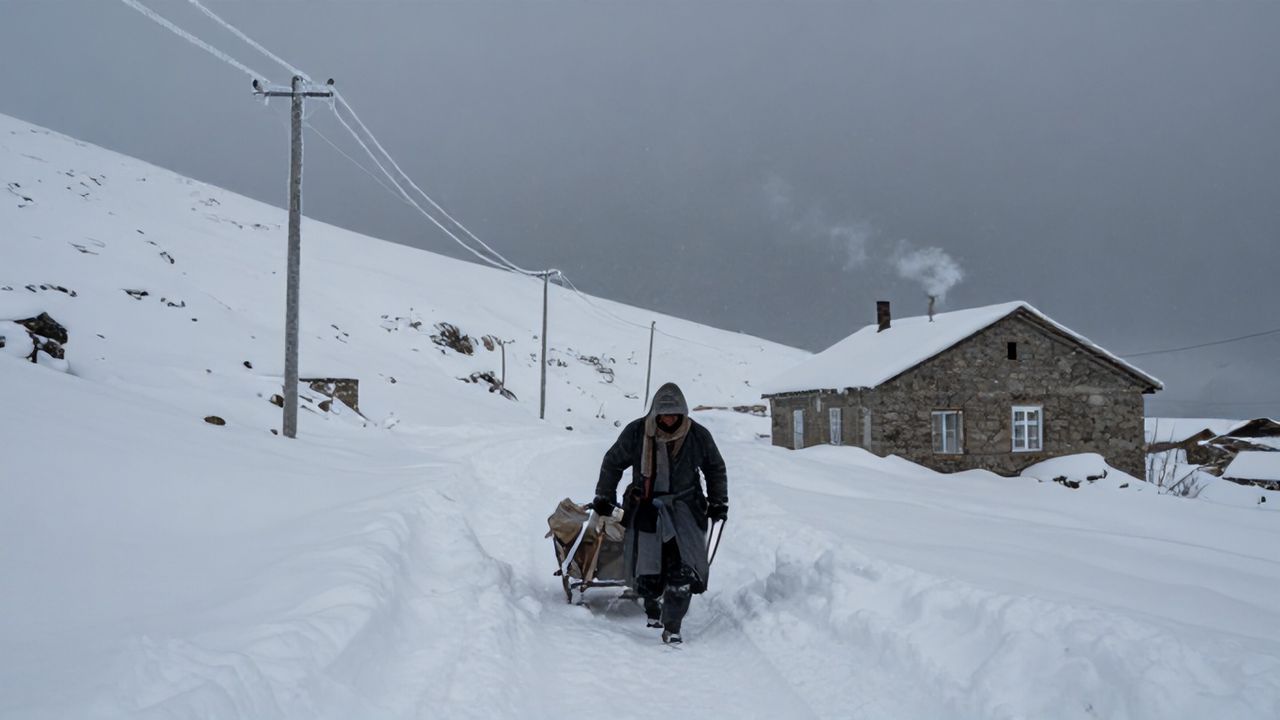 Kars ve Ardahan'da Buz Kesti: Hayat Olumsuz Etkilendi