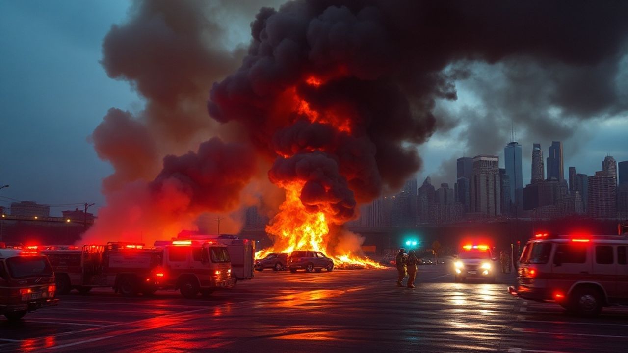 Ankara'da Emniyet Otoparkında Yangın Kontrol Altına Alındı