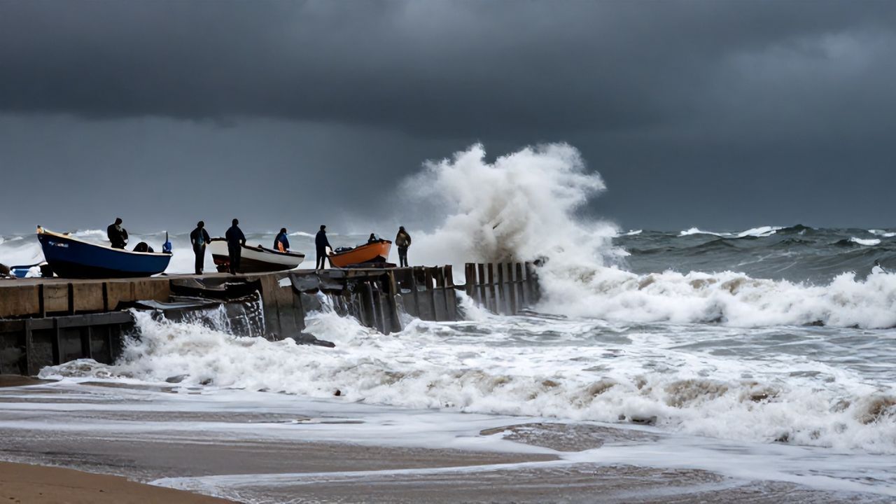 Kastamonu'da Fırtına, Sahil Şeridini Vurdu