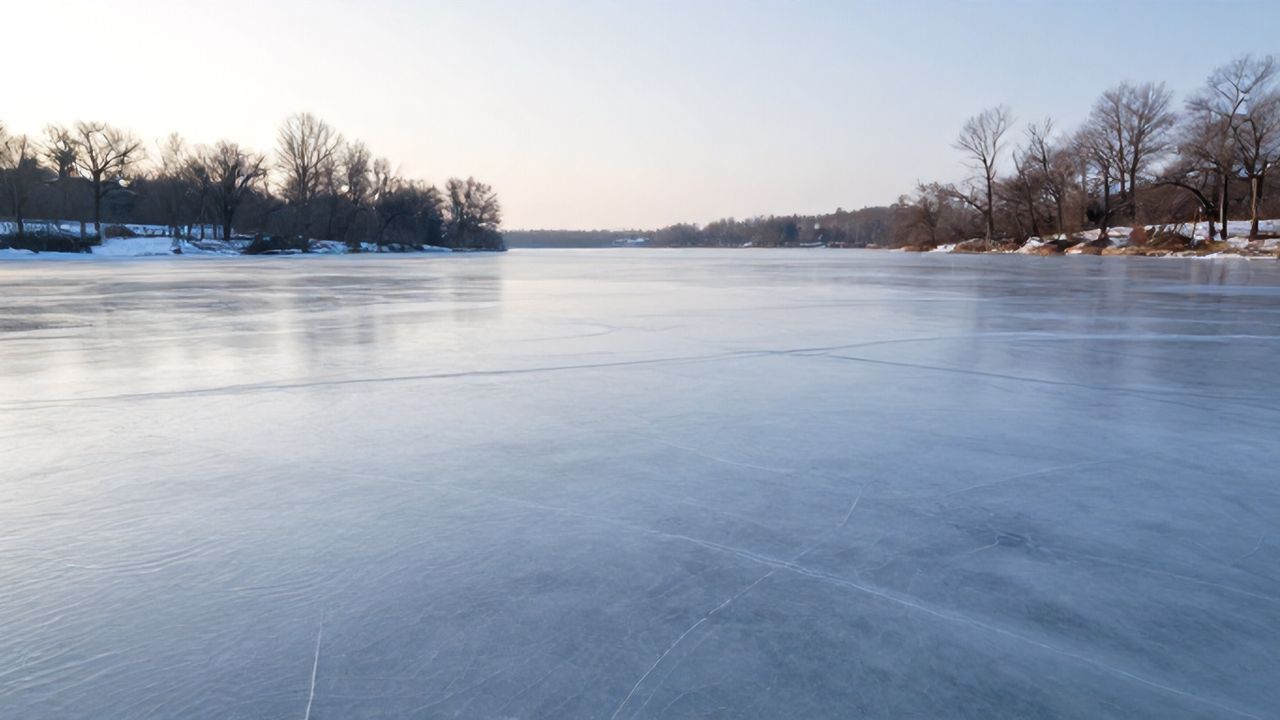 Kırklareli'nde Karahıdır Göleti Buz Kesti: Dondurucu Soğuklar Etkili
