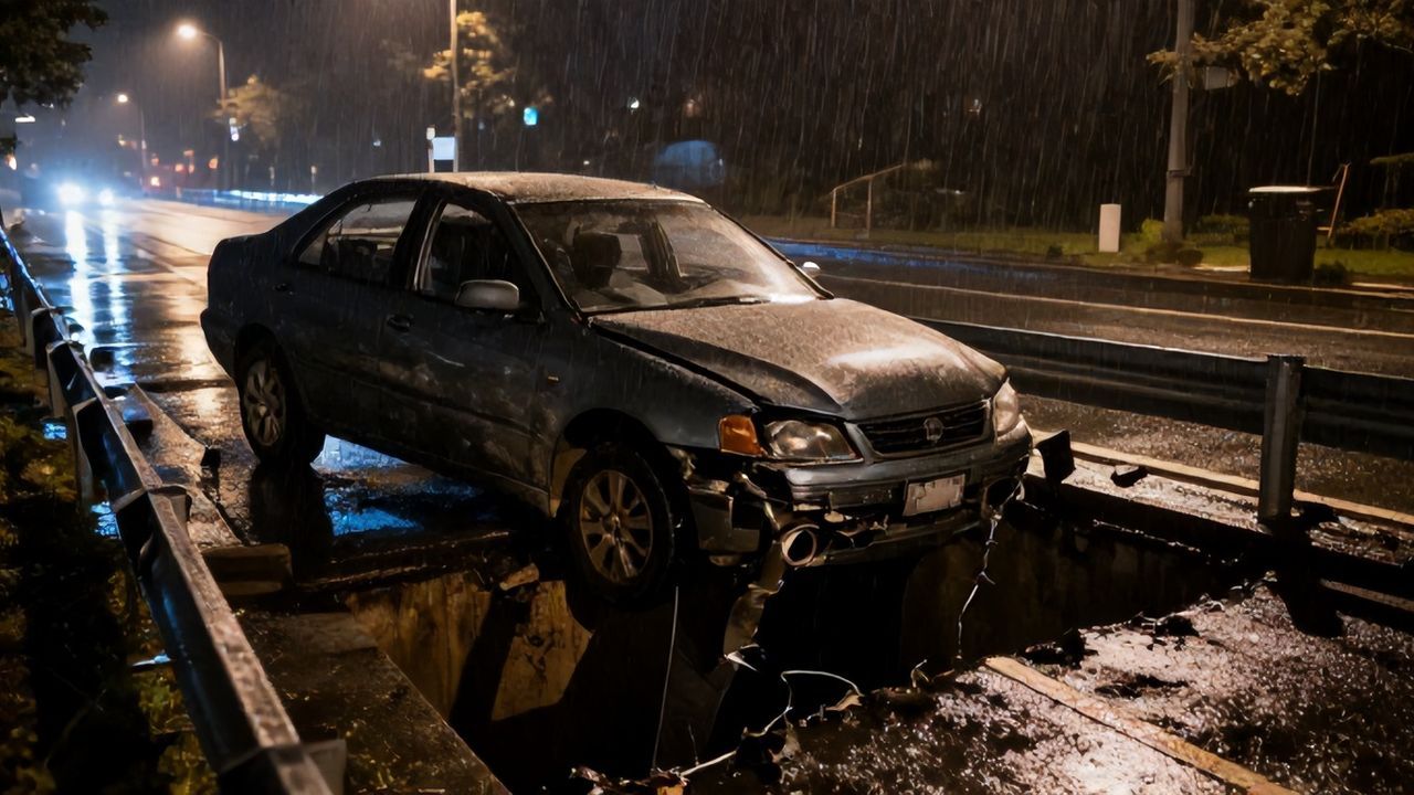 Karabük'te Otomobil Kontrolden Çıktı: Kaza Anı Saniye Saniye Kamerada