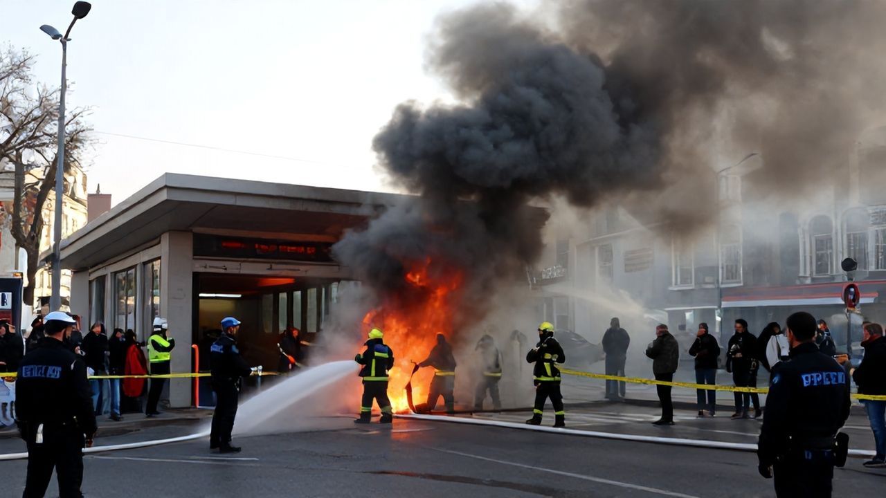 Bakırköy'de Metro Yanında Kablo Yangını: Hızlı Müdahale Can Kaybını Önledi