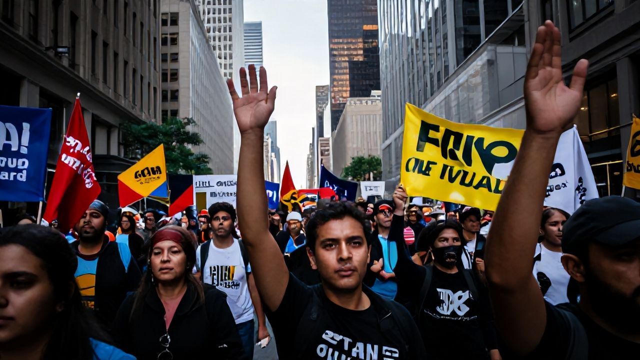 ABD'nin Hava Saldırılarına Karşı Sokağa Çıktılar