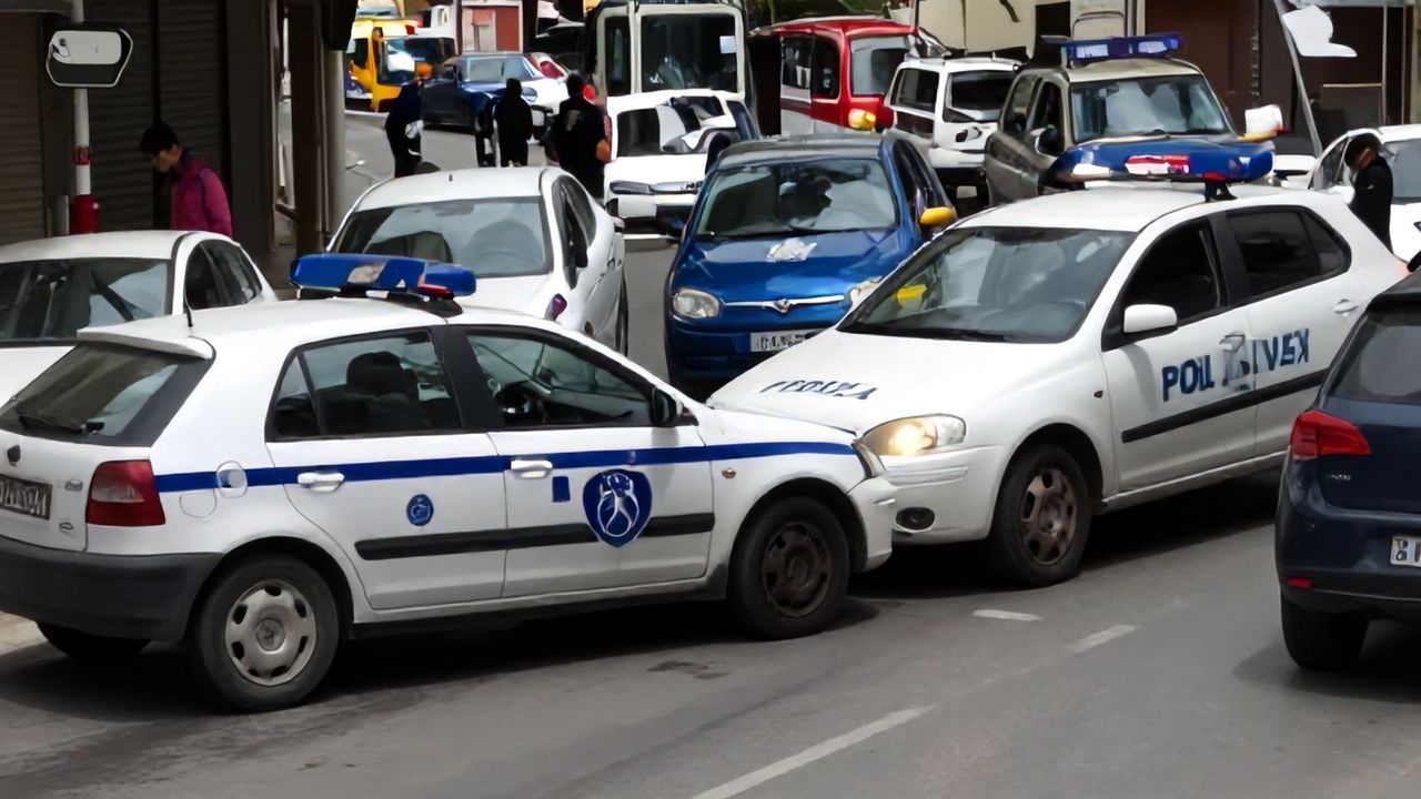 İzmir'de Otomobilden Polis Aracına Çarpma Anı Kamerada