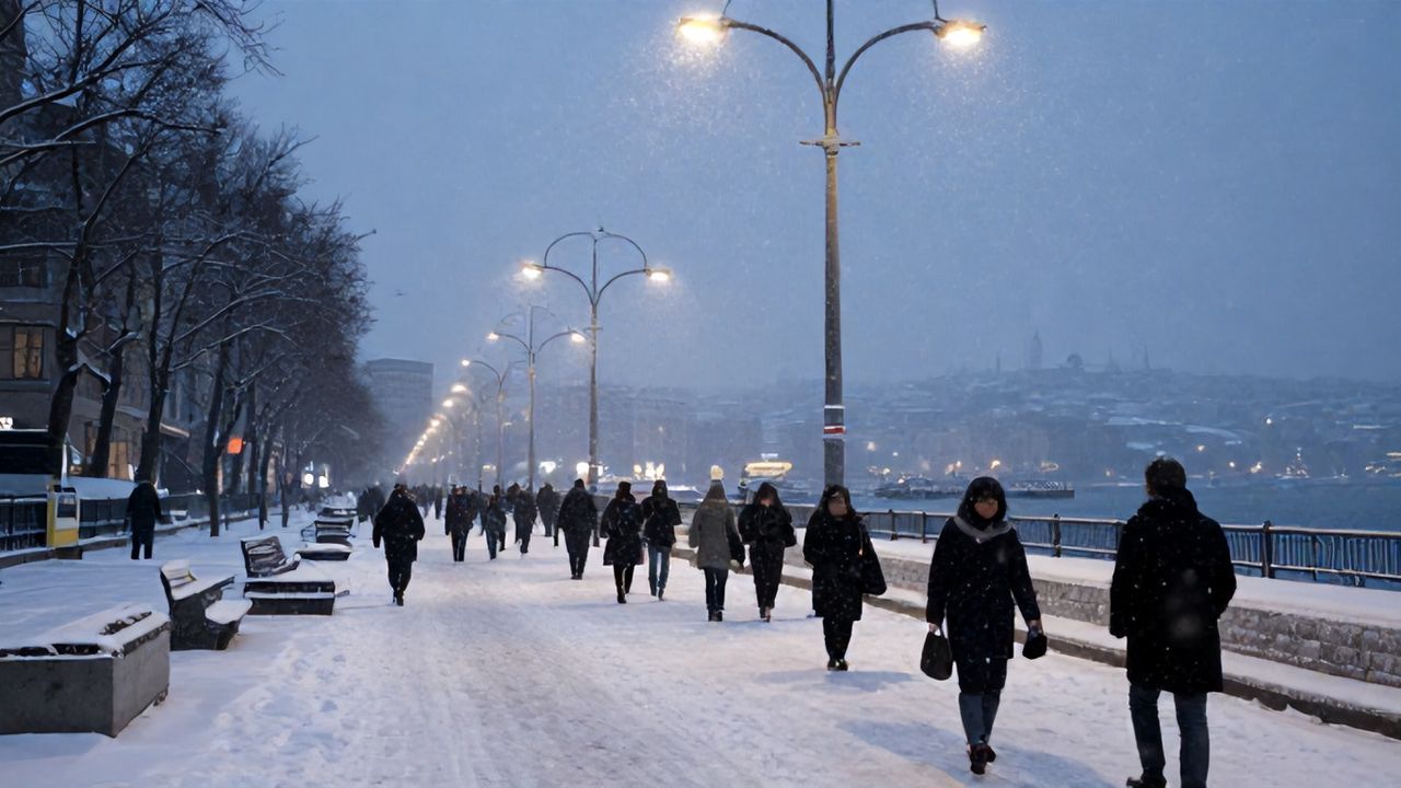 İstanbul'da Kar Yağışı Bekleniyor, Ulaşımda Dikkat!