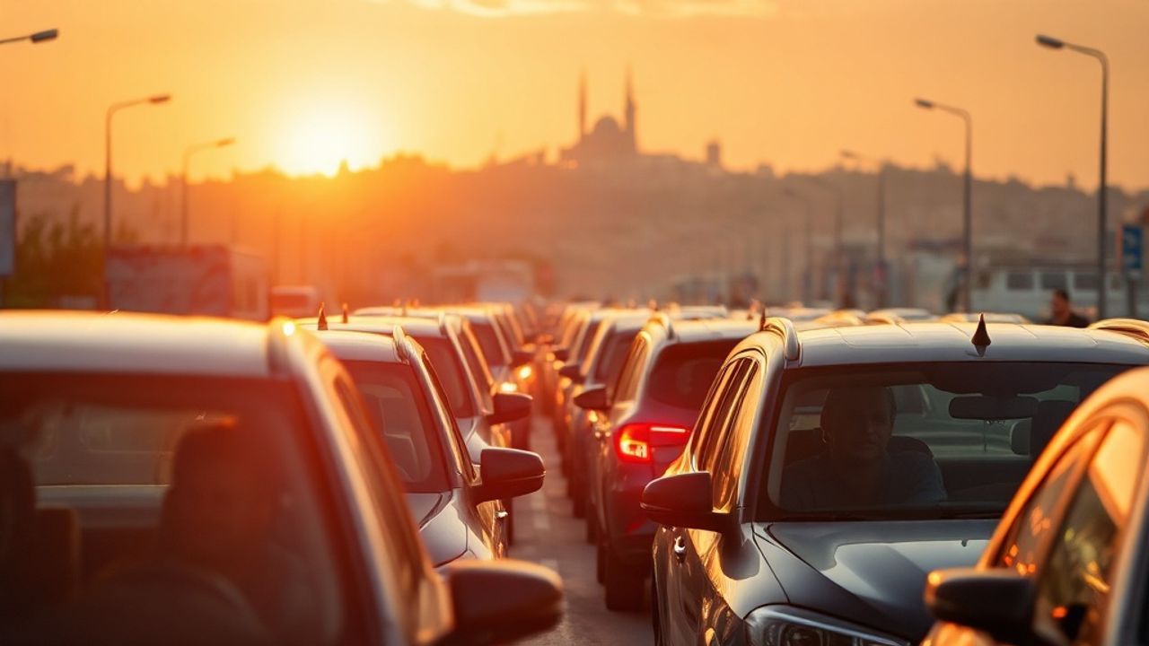 İstanbul'da Akşam Trafiği Felç Oldu, Yoğunluk Yüzde 80