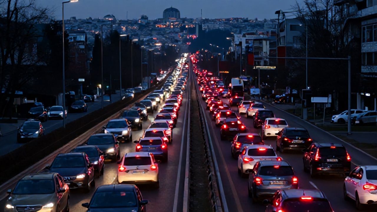 Cuma Akşamı İstanbul'da Trafik Kâbusu: Yüzde 87 Yoğunluk!