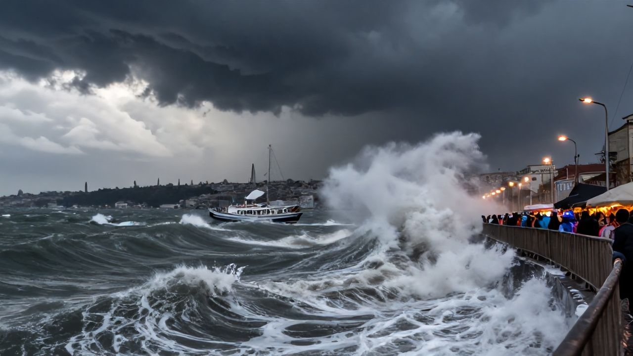 İstanbul'da Fırtına Alarmı: Rüzgar Hızı 75 km/saat!