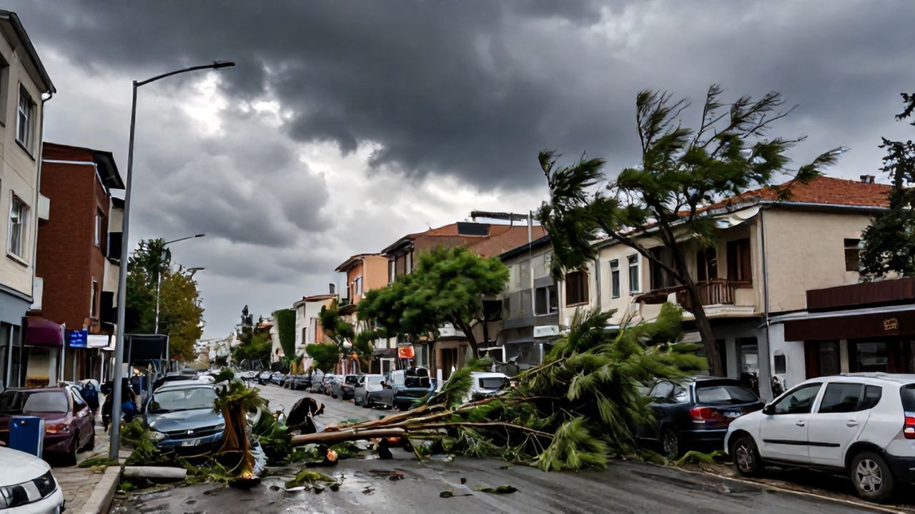 İstanbul'da Şiddetli Lodos Hayatı Olumsuz Etkiliyor