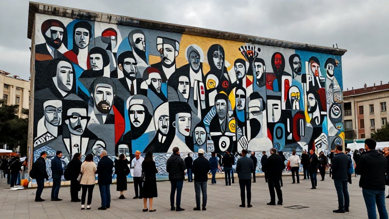 Ankara'da Filistinli Gazetecilere Grafiti Anması: 273 Can İçin Ses Yükseldi