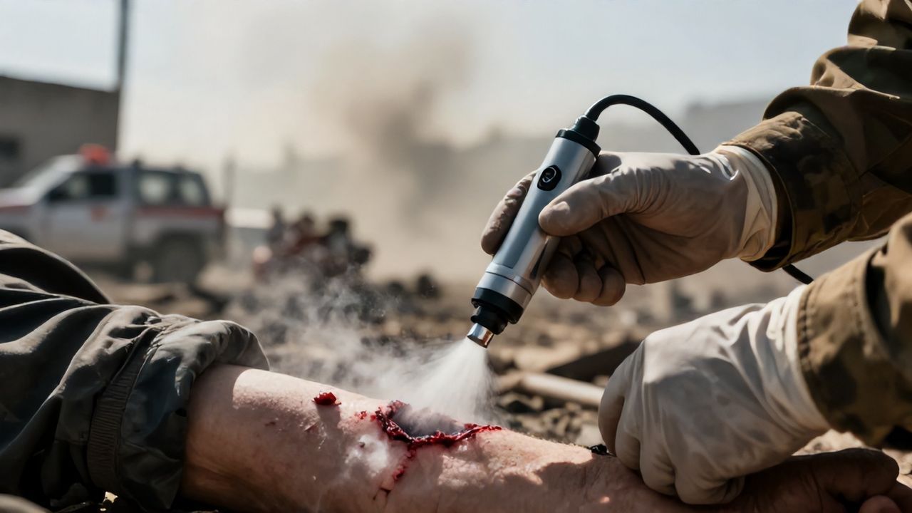 Savaş Alanı ve Acil Durumlar İçin Devrim: Kanamayı Durduran Sprey Toz