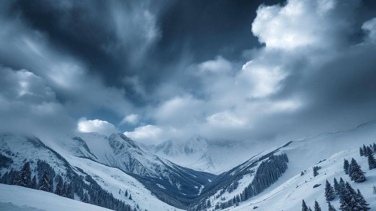 Türkiye'nin Bazı Bölümlerine Fırtına ve Çığ Uyarısı