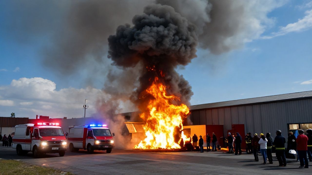 Hatay'da Sünger Deposunda Yangın Kontrol Altına Alındı