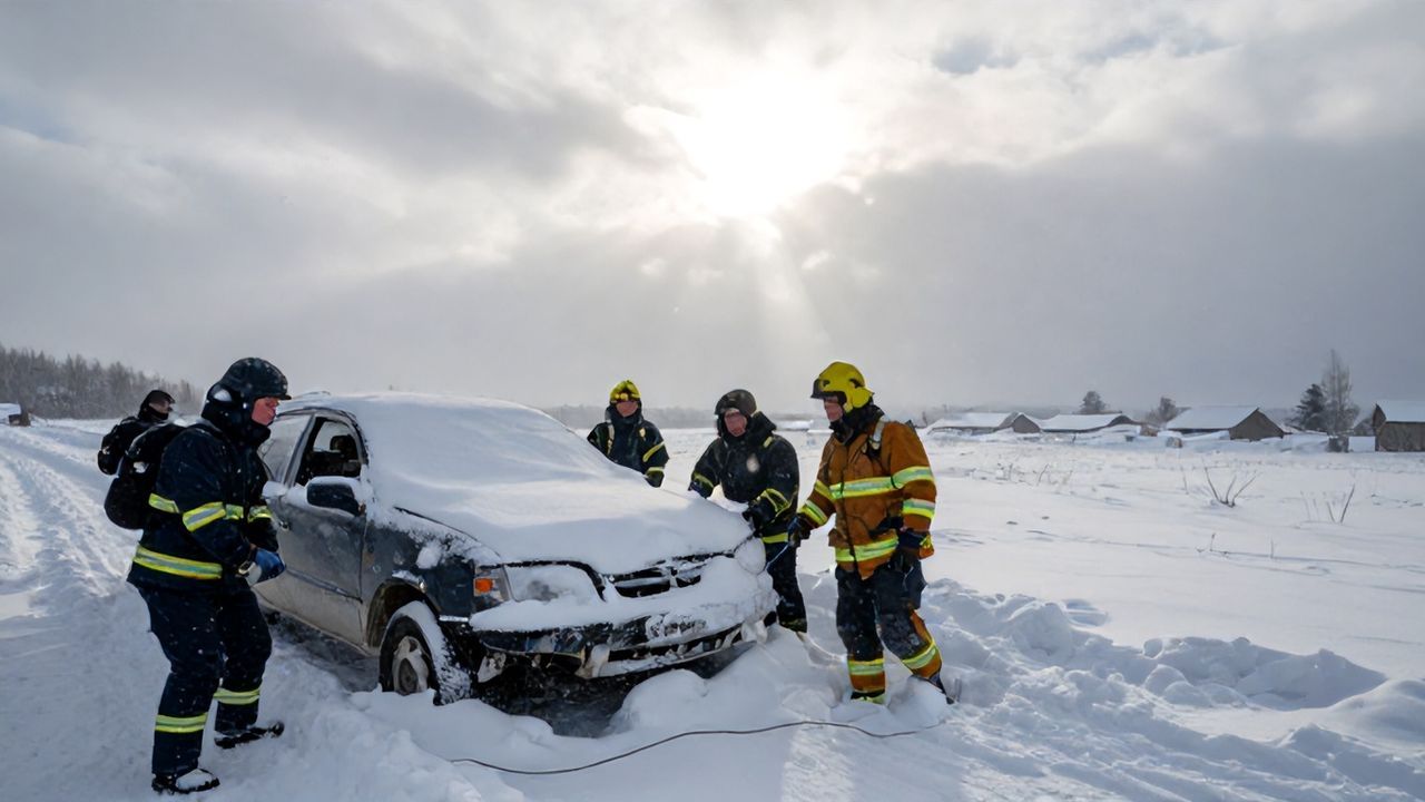 Kardan Kapanan Köydeki Hasta, Ekiplerin Sayesinde Hastaneye Ulaştırıldı
