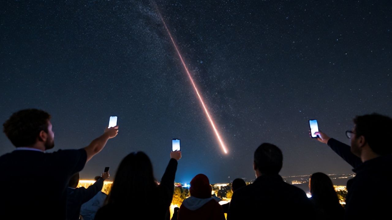 Adana'da Göktaşı Düşüşü Kameraya Yansıdı