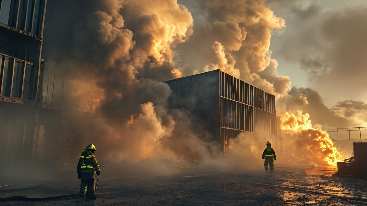 Esenyurt'ta işçi konteynerinde yangın paniği