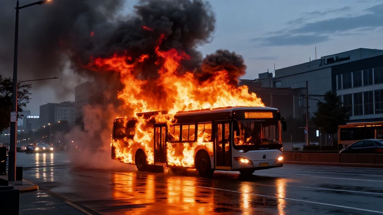 Avcılar'da İETT Otobüsü Alev Alev Yandı: Anlar Kamerada