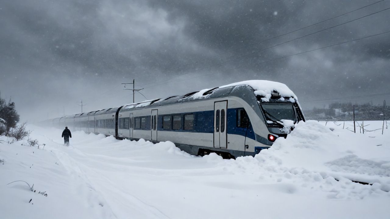 Almanya'da 'Elli Fırtınası' Hayatı Felç Etti: Ulaşımda Büyük Aksaklıklar