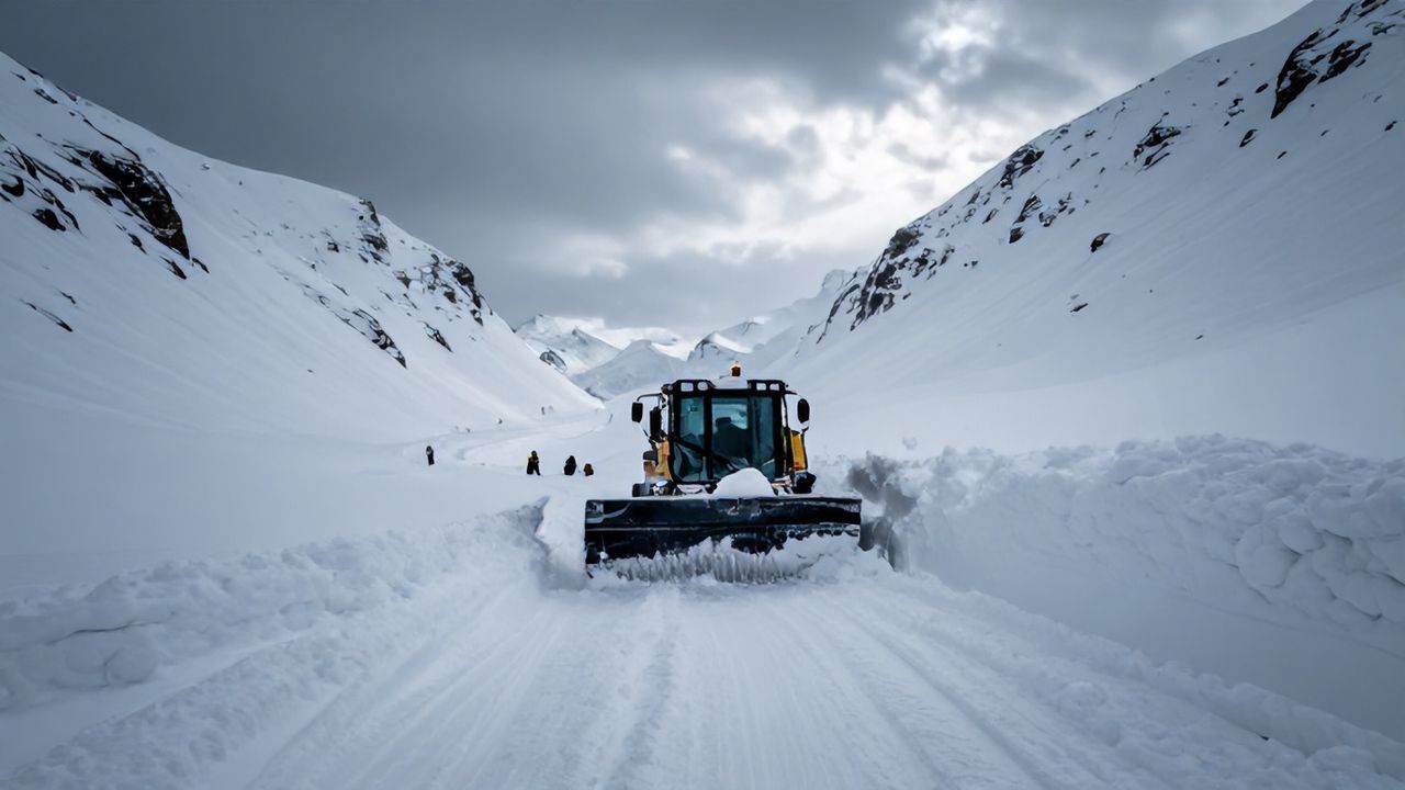 Hizan'da Karla Kritik Mücadele: Köy Yolları Çığ Riskiyle Açılıyor