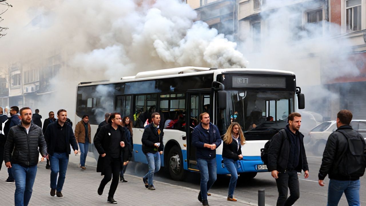 Üsküdar'da İETT Otobüsünde Panik: Motor Dumanı Yolcuları Tahliye Ettirdi