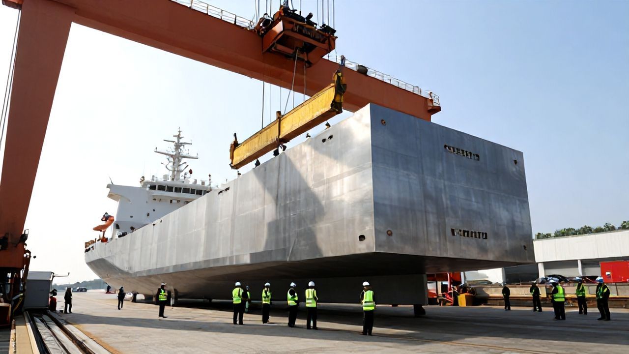 Portekiz Donanması İçin Üretilen İkmal Gemisinin İlk Bloğu Kızağa Konuldu