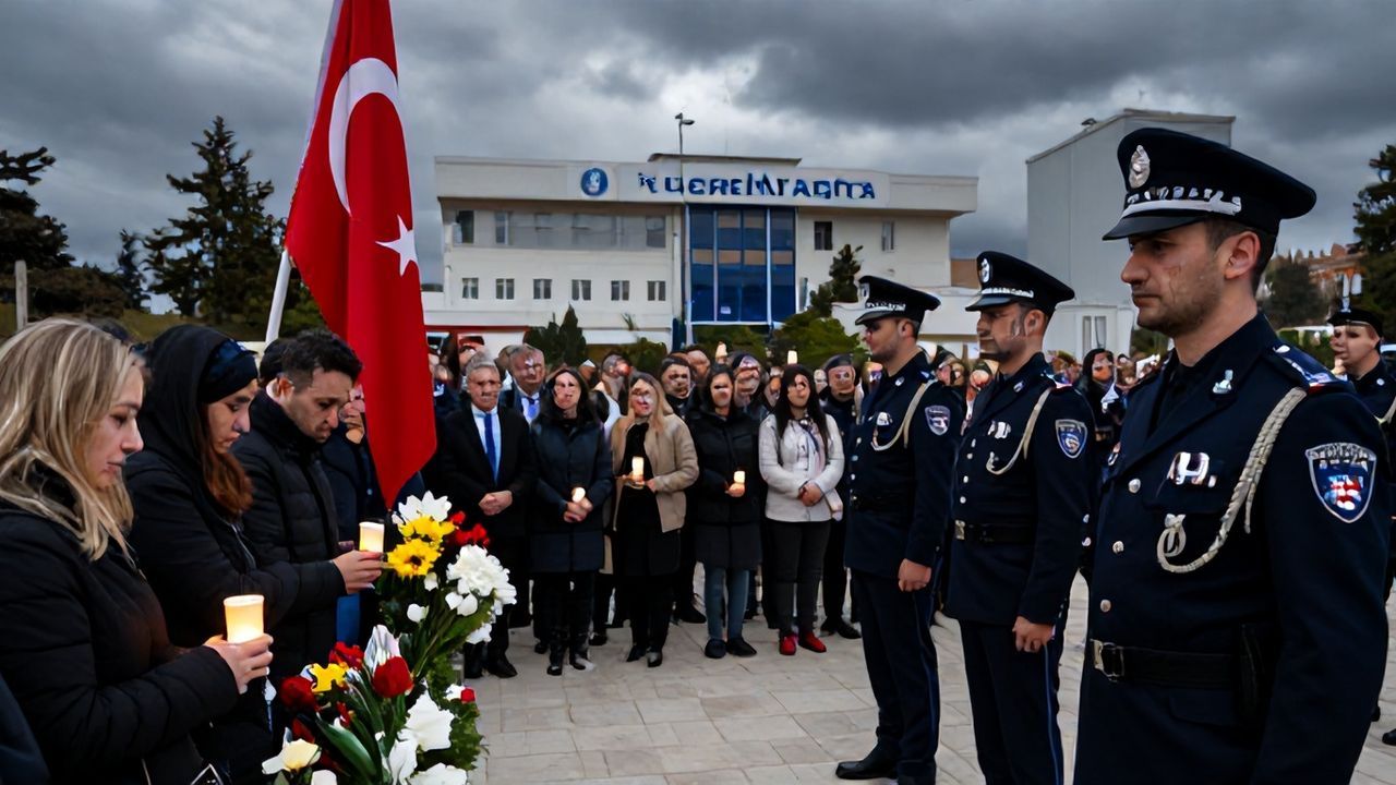 Yalova'da Şehit Polisler İçin Duygu Dolu Tören