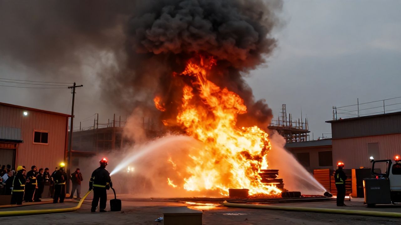 Esenyurt'ta Fabrika Yangınına Hızlı Müdahale Başladı
