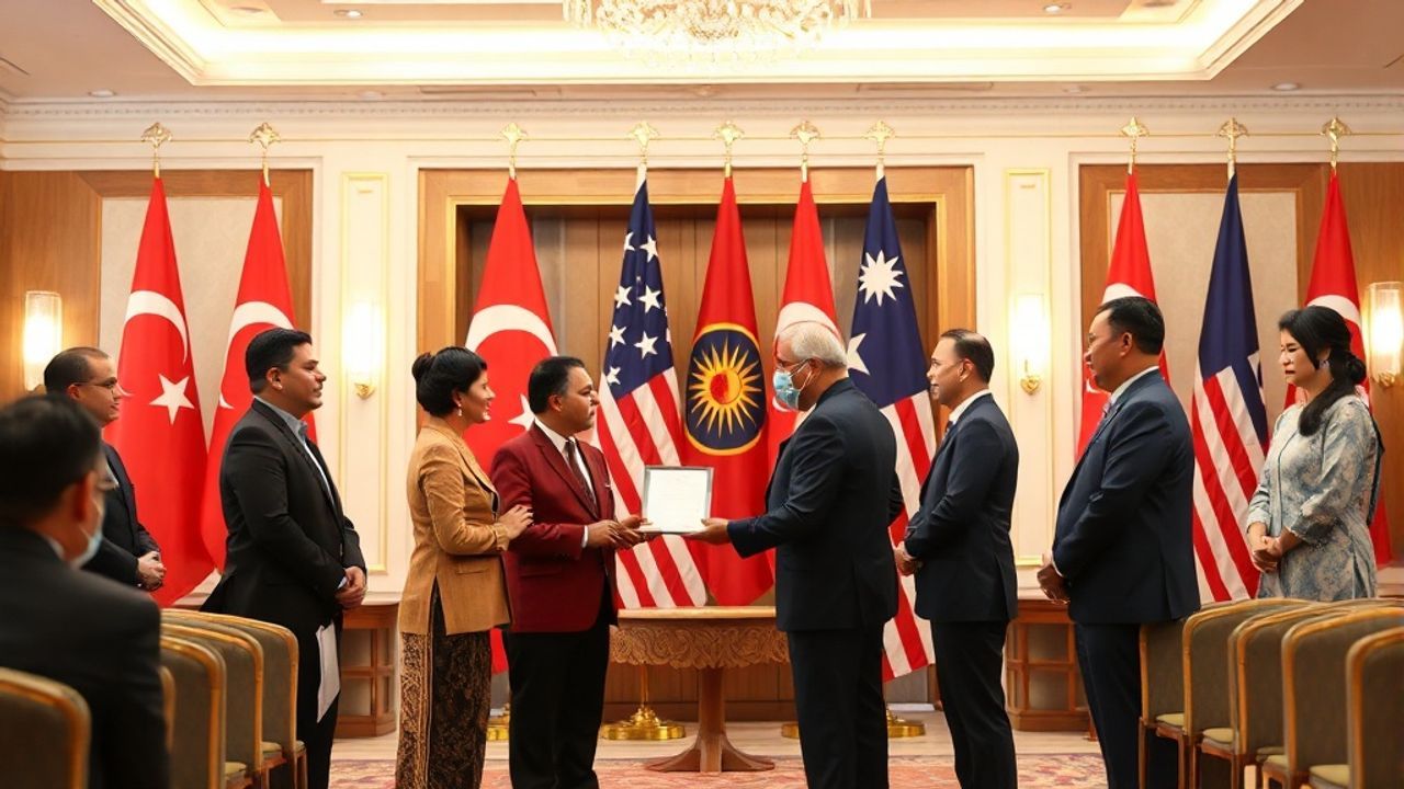 Cumhuriyet Nişanı, Malezya Başbakanı Enver İbrahim'e Verildi