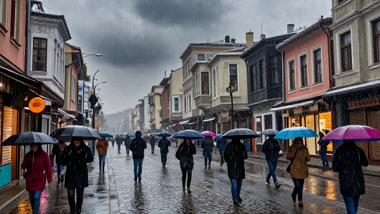 İstanbul'da Bahar Kışa Döndü: Karla Karışık Yağmur Etkili Oluyor