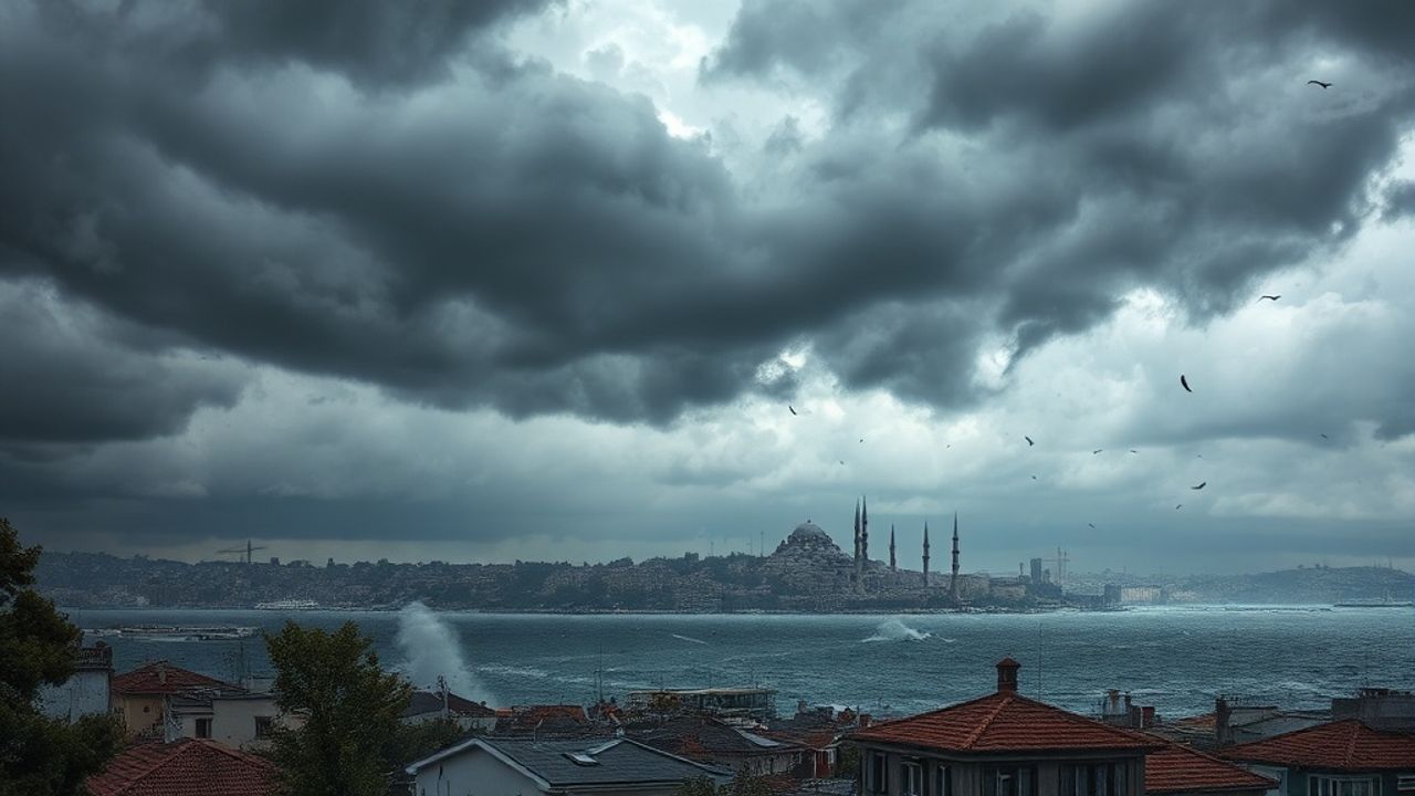 İstanbul'da Fırtına Alarmı: Kuvvetli Rüzgar Geliyor