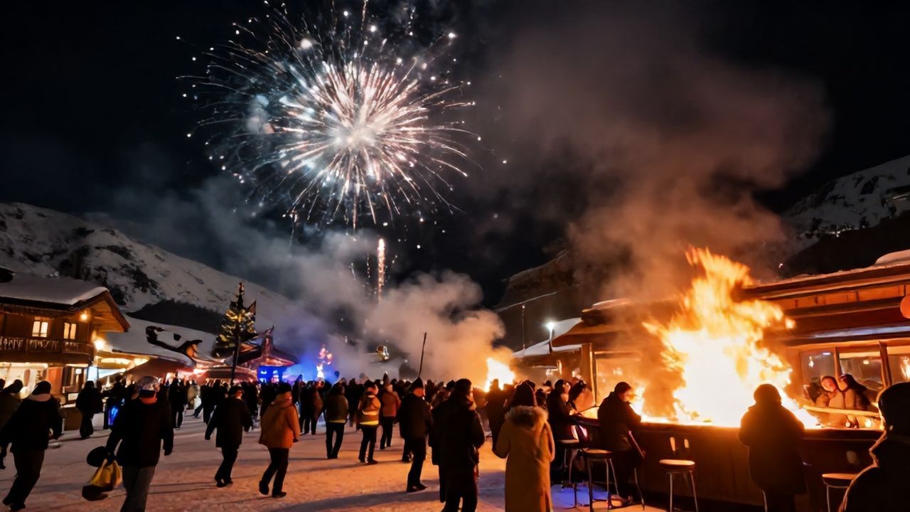 İsviçre'de Yılbaşı Kutlamalarında Yangın, İşletmecilere Soruşturma Açıldı