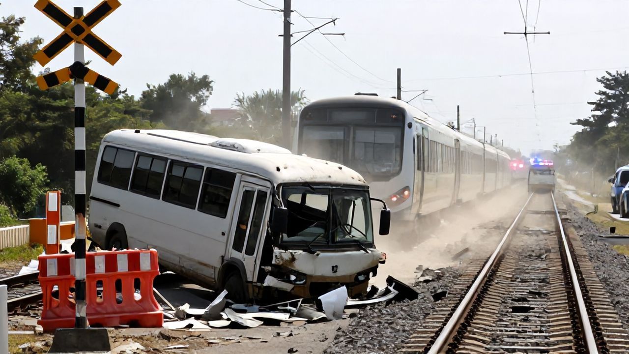 Kırıkkale'de Akılalmaz Kaza: Tren Çarptı, Sürücü Son Anda Kurtuldu