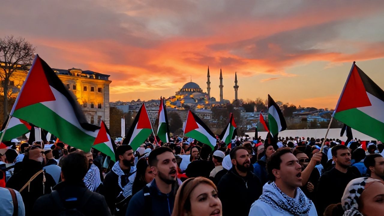 Kabineden Filistin’e Destek: İstanbul’da Miting Düzenlendi