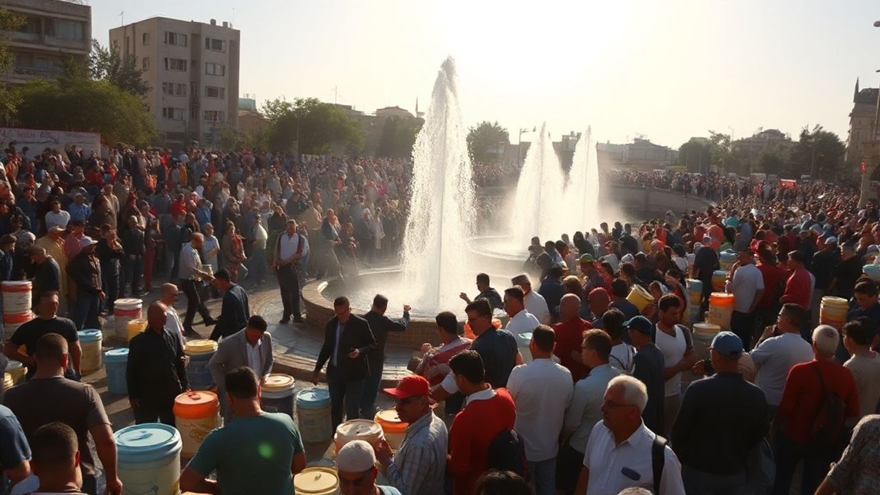 Ankara'da Su Kesintisi, Vatandaşları Çeşmelere Yönlendirdi