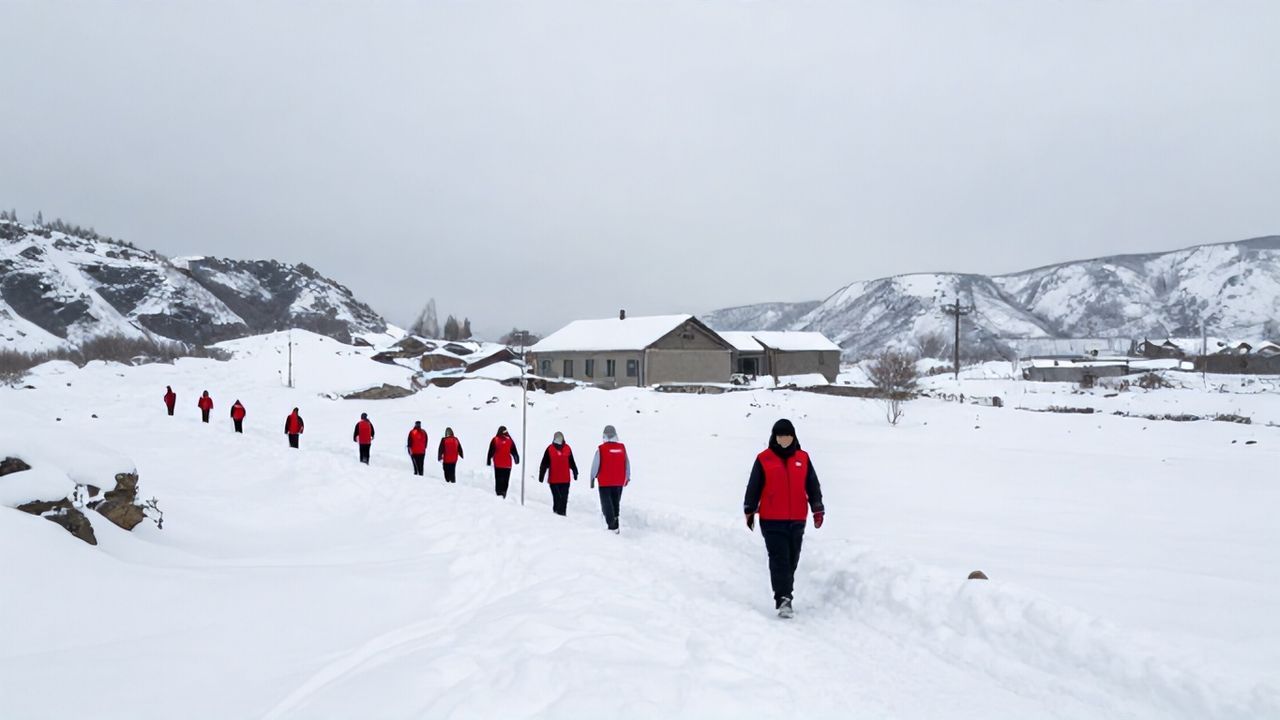 Siirt'te 'Kırmızı Yelekliler' Kış Şartlarına Meydan Okudu: Destek Devam Ediyor
