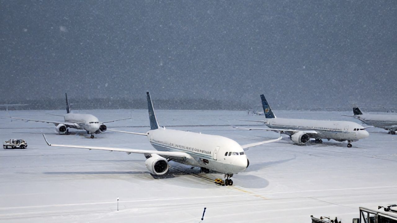 Kar Yağışı Havayolu Ulaşımını Felç Etti: Yüzlerce Sefer İptal
